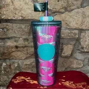 NWT Starbucks 2025 Summer Siren Scale Venti Cold Cup Tumbler 24oz 710ML